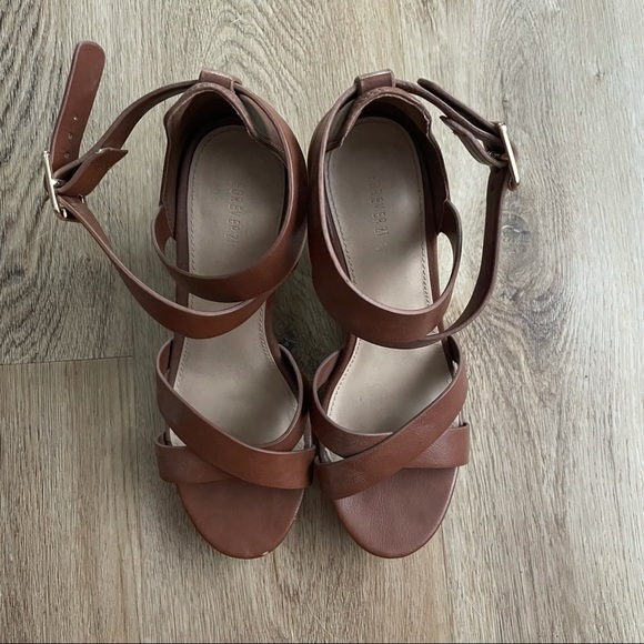 FOREVER 21 | tan brown strappy wedges - Picture 4 of 6